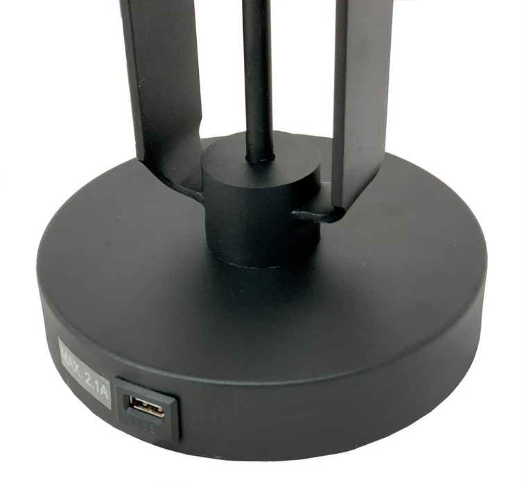 26'H BLACK INDUSTRIAL WIRE CAGE TABLE LAMP W/ EDISON BULB (1PCS/CNT)(2.96/14.43) Default -DTYStore