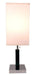 26'H BROWN SQUARE WOODEN TABLE LAMP (1PC/CTN) (0.92/5.55) Default -DTYStore
