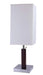 26'H BROWN SQUARE WOODEN TABLE LAMP (1PC/CTN) (0.92/5.55) Default -DTYStore