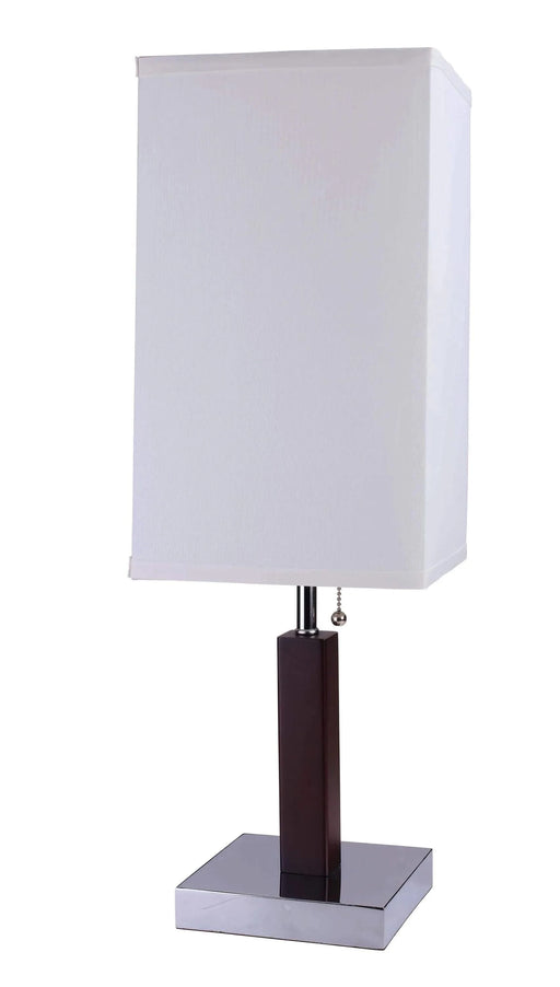 26'H BROWN SQUARE WOODEN TABLE LAMP (1PC/CTN) (0.92/5.55) Default -DTYStore