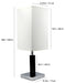26'H BROWN SQUARE WOODEN TABLE LAMP (1PC/CTN) (0.92/5.55) Default -DTYStore