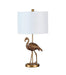 26' Matte Gold Flamingo Resin Table Lamp Default -DTYStore