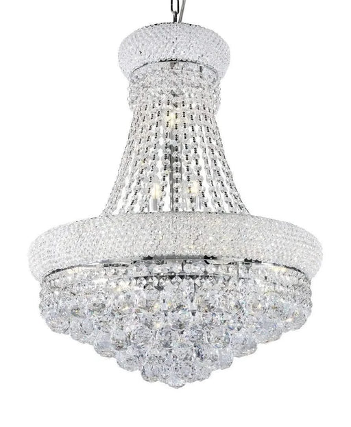 26' Tall Ceiling LED Lamp 'Adagio Empire' with Crystal Accents Default -DTYStore