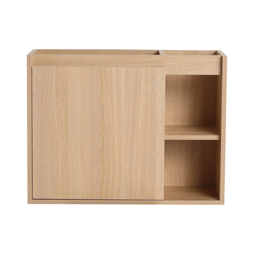 26'' Wall-Mounted Bathroom Vanity with White Ceramic Sink & Soft-Close Door, KD-Packing Default -DTYStore