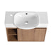 26'' Wall-Mounted Bathroom Vanity with White Ceramic Sink & Soft-Close Door, KD-Packing Default -DTYStore