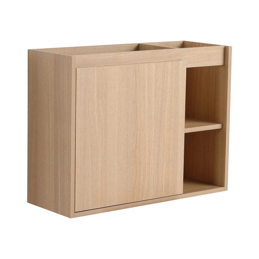 26'' Wall-Mounted Bathroom Vanity with White Ceramic Sink & Soft-Close Door, KD-Packing Default -DTYStore