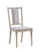 Marta Beige Linen & Natural Finish Side Chair (Set of 2) - DTYStore