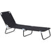 Folding Chaise Lounge Pool Chairs, Outdoor Sun Tanning Chairs, Reclining Back, Steel Frame & Breathable Mesh for Beach, Yard, Patio, Black - DTYStore