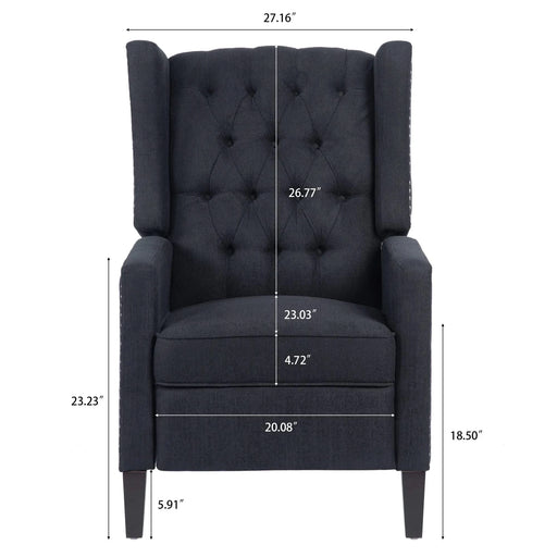 27.16' Wide Manual Wing Chair Recliner Default -DTYStore