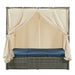 U_Style Adjustable Sun Bed With Curtain,High Comfort,With 3 Colors - DTYStore