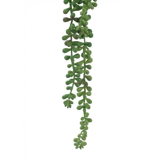 27.2 x 3.5 x 2' Faux Bead Grass 3-Strand Stem-Dark Green,4 Pack Default -DTYStore