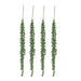 27.2 x 3.5 x 2' Faux Bead Grass 3-Strand Stem-Dark Green,4 Pack Default -DTYStore