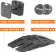 Square Dumbbell 9 in 1 Free Adjustable Dumbbells Set Two 80LBS square Dumbbells 9 in 1 Free Weights for Multi weight Options Quick-Lock Adjustable Dumbbell set - DTYStore
