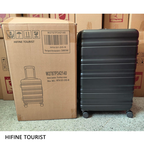 HIFINE TOURIST 20'/24'/28' 3 pcs/set in ABS Spinner Wheel Luggage, Carry on Suitcase, Matching Color, Combination Lock (Dark Gray) - Image 27