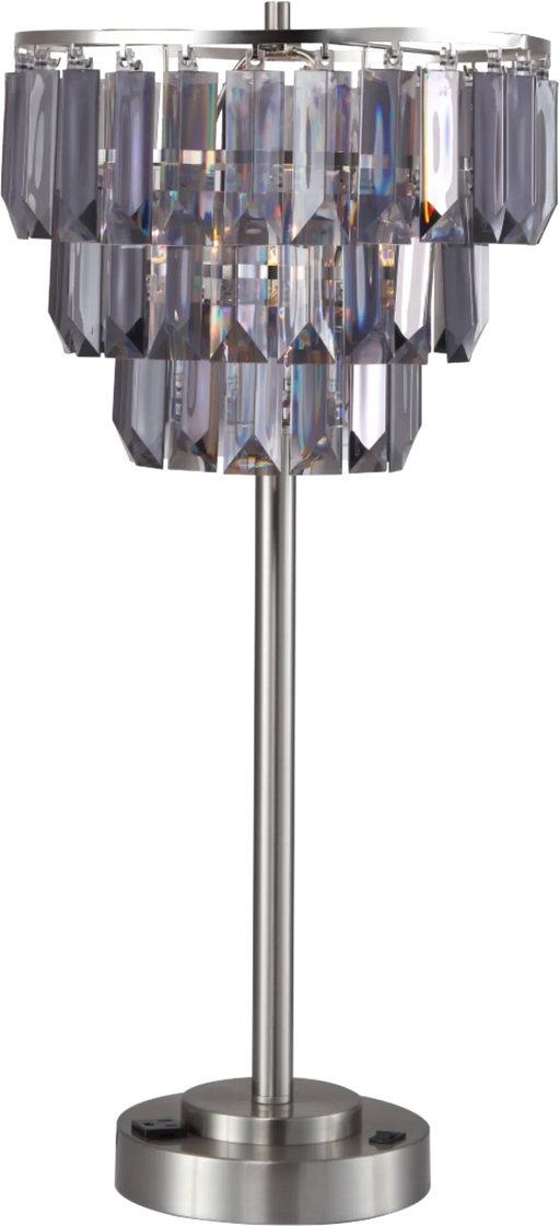 27.5'H CONTEMPORARY CRYSTAL SHADE TABLE LAMP(1PC/CTN) (1.01/9.25) Default -DTYStore