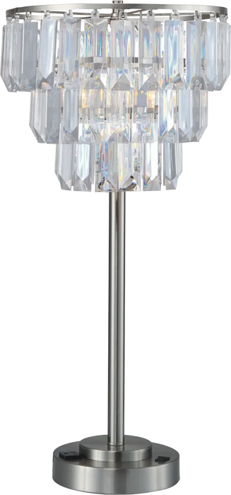 27.5'H CONTEMPORARY CRYSTAL SHADE TABLE LAMP(1PC/CTN) (1.01/9.25) Default -DTYStore