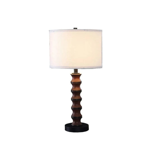 27.5' In Coastal Littoral Wood Insp Modern Table Lamp Default -DTYStore
