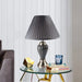 27.5' Tall Metal Table Lamp, Silver and Gray Default -DTYStore