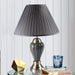 27.5' Tall Metal Table Lamp, Silver and Gray Default -DTYStore