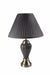 27.5' Tall Metal Table Lamp, Silver and Gray Default -DTYStore