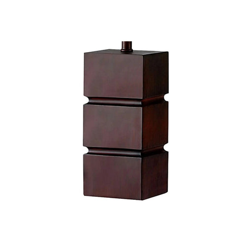 27.5' Tall Polyresin Table Lamp with Dark Cherry finish, White Fabric Shade Default -DTYStore