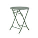 3 Piece Patio Bistro Set of Foldable Round Table and Chairs, Dark Green - DTYStore