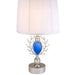 27.75' Tall Polyresin Table Lamp 'Just Dazzle' with Silver finish, White Shade Default -DTYStore