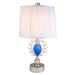 27.75' Tall Polyresin Table Lamp 'Just Dazzle' with Silver finish, White Shade Default -DTYStore