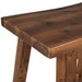 Farmhouse Rustic 2-piece Counter Height Wood Kitchen Dining Stools for Small Places, Walnut - DTYStore