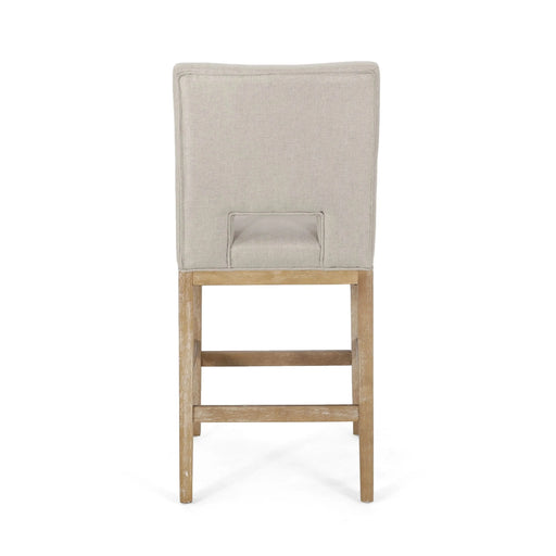 27 Inch Counter Stools, Set of 2,Fabric Default -DTYStore