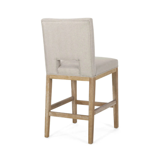 27 Inch Counter Stools, Set of 2,Fabric Default -DTYStore