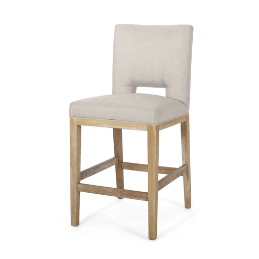 27 Inch Counter Stools, Set of 2,Fabric Default -DTYStore