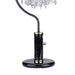 27' Tall Metal Table Lamp with Black finish, Crystal Chandelier Design Default -DTYStore