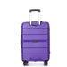 Hardshell Suitcase Spinner Wheels PP Luggage Sets Lightweight Durable Suitcase with TSA Lock,3-Piece Set (20/24/28) ,Purple - DTYStore