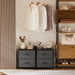 Drawers Dresser Chest of Drawers,Metal Frame and Wood Top,gray,two packs - DTYStore