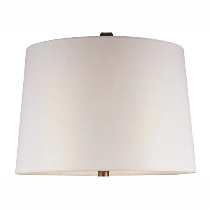 28.25' Tall Polyresin Table Lamp 'Everly' with Brown finish, White Shade Default -DTYStore