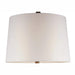 28.25' Tall Polyresin Table Lamp 'Everly' with Brown finish, White Shade Default -DTYStore