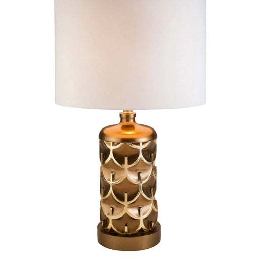 28.5' Tall Polyresin Table Lamp 'Mystic Owl' with Golden finish Default -DTYStore