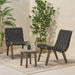Outdoor 3-Piece Wood Patio Seating Set - DTYStore