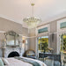 8-Light 23.6" Wide Crystal Waterfall Chandelier - DTYStore