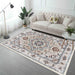 Area Rug 6x9 Vintage Bohemia Large Persian Non-slip Washable Rug For Living Room Kitchen Bedroom Living Room Flower Design Orange-yellow - DTYStore