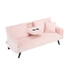 Minimalist style, straight-line corduroy sofa suitable for sitting and lying in the living room and bedroom - DTYStore