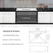 28 Inch Undermount Sink - 28' x 18' x 9' Undermount Stainless Steel Kitchen Sink 16 Gauge 9 Inch Deep Single Bowl Kitchen Sink Basin, Includes Drain Assembly (No Additional Accessories)- DTY Store