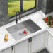 28 Inch Undermount Sink - 28' x 18' x 9' Undermount Stainless Steel Kitchen Sink 16 Gauge 9 Inch Deep Single Bowl Kitchen Sink Basin, Includes Drain Assembly (No Additional Accessories) - DTY Store
