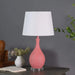 28' Pink Telli Pebble Mid-Century Resin Table Lamp Default -DTYStore