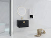 28' Wall-Mounted Bathroom Vanity With Ceramic Sink and Side Cabinet, Soft Close Doors, 00212WHK-06328BCT Combination Cabinet(KD-Packing) Default -DTYStore
