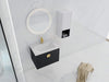 28' Wall-Mounted Bathroom Vanity With Ceramic Sink and Side Cabinet, Soft Close Doors, 00212WHK-06328BCT Combination Cabinet(KD-Packing) Default -DTYStore