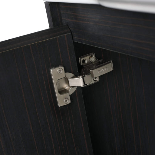 28'' Wall-Mounted Bathroom Vanity with White Ceramic Sink & Soft-Close Door, KD-Packing Default -DTYStore