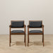 Athena Black Vegan Leather Dining Chair (Set Of 2) - DTYStore