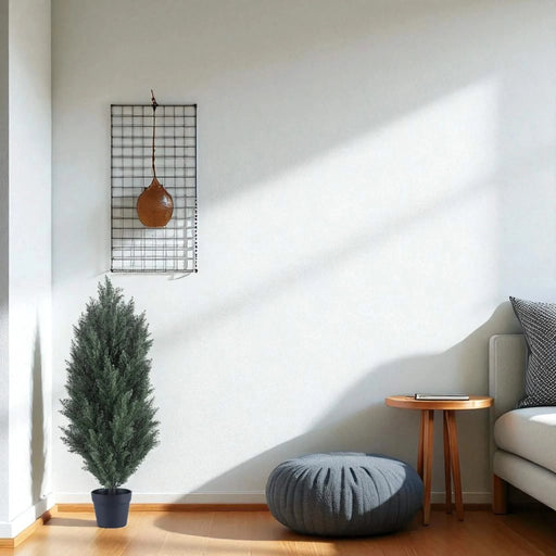 2.95FT artificial green pine tree, realistic plastic simulation plant, suitable for indoor and outdoor decoration 2pcs/set Default -DTYStore